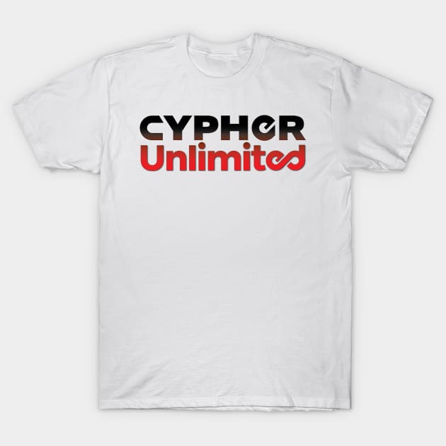 Black and Red CU Logo T-Shirt by Cypher Unlimited